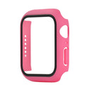 Shockproof PC+Tempered Glass Protective Case with Packed Carton For Apple Watch Series 3 & 2 & 1 38mm(Rose Red)