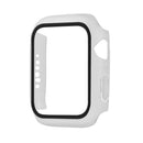 Shockproof PC+Tempered Glass Protective Case with Packed Carton For Apple Watch Series 3 & 2 & 1 38mm(Matte Transparent)