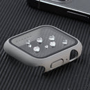 Shockproof PC+Tempered Glass Protective Case with Packed Carton For Apple Watch Series 3 & 2 & 1 38mm(Silver)