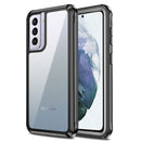 For Samsung Galaxy S21 5G Waterproof Dustproof Shockproof Transparent Acrylic Protective Case(Black)