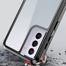 For Samsung Galaxy S21 5G Waterproof Dustproof Shockproof Transparent Acrylic Protective Case(Black)
