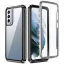 For Samsung Galaxy S21+ 5G Waterproof Dustproof Shockproof Transparent Acrylic Protective Case(Black)
