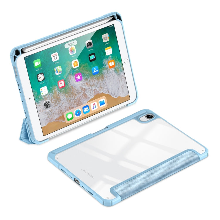 DUX DUCIS TOBY Series Shockproof PU Leather + PC + TPU Horizontal Flip Tablet Case with Holder & Pen Slot & Sleep / Wake-up Function For iPad Mini 6(Blue)