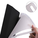 For Samsung Galaxy Tab S7 FE / Tab S7+ / Tab S8+ 3-folding Transparent Honeycomb TPU Leather Tablet Case(Black)