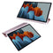 For Samsung Galaxy Tab S7 FE / Tab S7+ / Tab S8+ 3-folding Transparent Honeycomb TPU Leather Tablet Case(Rose Gold)