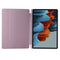 For Samsung Galaxy Tab S7 FE / Tab S7+ / Tab S8+ 3-folding Transparent Honeycomb TPU Leather Tablet Case(Rose Gold)