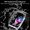 E17 1.69 inch IPS Touch Screen IP67 Waterproof Smart Watch, Support Sleep Monitor / Heart Rate Monitor / Bluetooth Calling, Style:Silicone Strap(Silver)