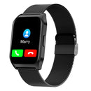 E17 1.69 inch IPS Touch Screen IP67 Waterproof Smart Watch, Support Sleep Monitor / Heart Rate Monitor / Bluetooth Calling, Style:Steel Strap(Black)