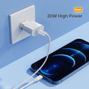ROCK T18 20W PD USB-C / Type-C Mini Travel Charger, EU Plug(White)