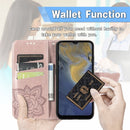 Butterfly Love Flowers Embossed Horizontal Flip Leather Case with Holder & Card Slots & Wallet & Lanyard For ZTE Blade A71(Rose Gold)