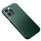 R-JUST Carbon Fiber Leather Texture All-inclusive Shockproof Back Cover Case For iPhone 13 Pro(Green)