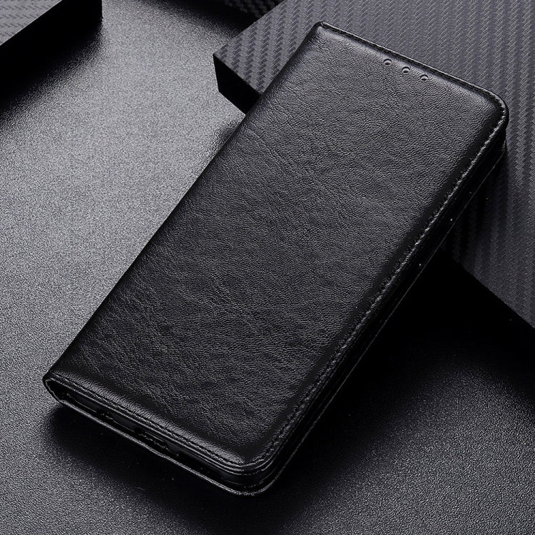 For Motorola Moto G60S Magnetic Crazy Horse Texture Horizontal Flip Leather Case with Holder & Card Slots & Wallet(Black)