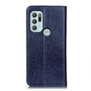 For Motorola Moto G60S Magnetic Crazy Horse Texture Horizontal Flip Leather Case with Holder & Card Slots & Wallet(Blue)