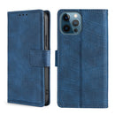 Skin Feel Crocodile Texture Magnetic Clasp Horizontal Flip PU Leather Case with Holder & Card Slots & Wallet For iPhone 13 Pro(Blue)