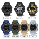 SANDA 2106 LED Digital Display Luminous Alarm Clock Men Outdoor Sports Electronic Watch(Black)