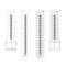 20mm Universal Colorful Hole Silicone Watch Band(White Black)