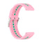 20mm Universal Colorful Hole Silicone Watch Band(Pink Mint Green)
