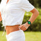 20mm Universal Colorful Hole Silicone Watch Band(Pink Mint Green)