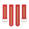 20mm Universal Colorful Hole Silicone Watch Band(Red Green)