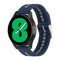 20mm Universal Colorful Hole Silicone Watch Band(Midnight Blue Grey)
