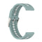 20mm Universal Colorful Hole Silicone Watch Band(Rock Cyan White)