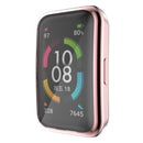 For Huawei Band 6 / 6 Pro / Honor Band 6 Full Coverage TPU Electroplating Protective Case Cover(Pink)