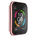 For Huawei Band 6 / 6 Pro / Honor Band 6 Full Coverage TPU Electroplating Protective Case Cover(Pink)