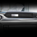 Car Suede Wrap Instrument Decorative Strip for Ford Mustang 2015-2021, Left Drive(Black Grey)