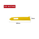 Car Suede Wrap Instrument Decorative Strip for Ford Mustang 2015-2021, Left Drive(Yellow)