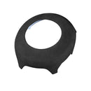Car Suede Wrap Steering Wheel Airbag Decorative Cover for Ford Mustang 2015-2021, Left and Right Drive Universal(Black Grey)