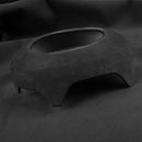 Car Suede Wrap Steering Wheel Airbag Decorative Cover for Ford Mustang 2015-2021, Left and Right Drive Universal(Black Grey)
