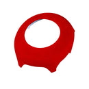 Car Suede Wrap Steering Wheel Airbag Decorative Cover for Ford Mustang 2015-2021, Left and Right Drive Universal(Wine Red)
