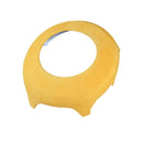 Car Suede Wrap Steering Wheel Airbag Decorative Cover for Ford Mustang 2015-2021, Left and Right Drive Universal(Yellow)