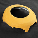 Car Suede Wrap Steering Wheel Airbag Decorative Cover for Ford Mustang 2015-2021, Left and Right Drive Universal(Yellow)