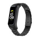 For Samsung Galaxy Fit2 SM-R220 Three-beads Steel Watch Band(Black)