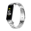 For Samsung Galaxy Fit2 SM-R220 Three-beads Steel Watch Band(Silver)