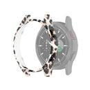 For Samsung Galaxy Watch4 Classic 42mm Half Coverage Hollowed PC Protective Case(Black Leopard Print)