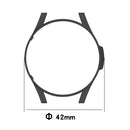 For Samsung Galaxy Watch4 Classic 42mm Half Coverage Hollowed PC Protective Case(Black)