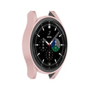 For Samsung Galaxy Watch4 Classic 42mm Half Coverage Hollowed PC Protective Case(Rose Gold)