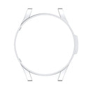 For Samsung Galaxy Watch4 Classic 42mm Half Coverage Hollowed PC Protective Case(Silver)
