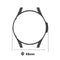 For Samsung Galaxy Watch4 Classic 46mm Half Coverage Hollowed PC Protective Case(Black)