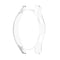 For Samsung Galaxy Watch4 Classic 46mm Half Coverage Hollowed PC Protective Case(Transparent White)