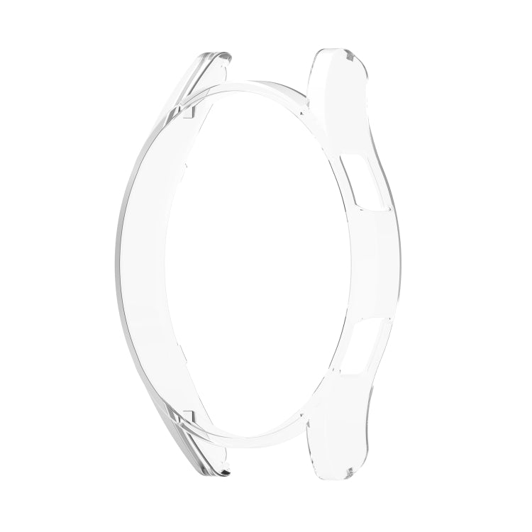 For Samsung Galaxy Watch4 Classic 46mm Half Coverage Hollowed PC Protective Case(Transparent White)