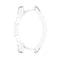 For Samsung Galaxy Watch4 Classic 46mm Half Coverage Hollowed PC Protective Case(Transparent White)