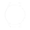 For Samsung Galaxy Watch4 Classic 46mm Half Coverage Hollowed PC Protective Case(Transparent White)
