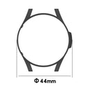 For Samsung Galaxy Watch4 44mm Half Coverage Hollowed PC Protective Case(Black Leopard Print)