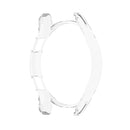 For Samsung Galaxy Watch4 44mm Half Coverage Hollowed PC Protective Case(Transparent White)