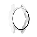 For Samsung Galaxy Watch4 40mm PC Protective Case with Tempered Glass Film(White)