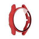 For Samsung Galaxy Watch4 40mm PC Protective Case with Tempered Glass Film(Red)