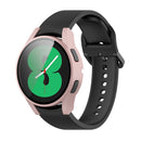 For Samsung Galaxy Watch4 40mm PC Protective Case with Tempered Glass Film(Rose Gold)